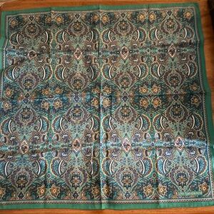 YSL Paisley Patterned Scarf